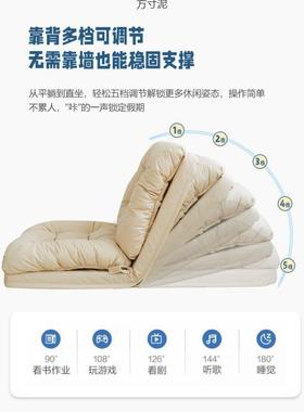 懒人沙发可可21874睡床躺小上靠单背人椅子卧室榻榻米坐椅阳台折