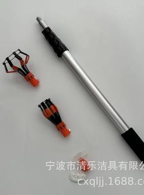 跨境通用加伸缩长铝35616杆高空换灯泡吸盘取器吊扇除掸尘组灯合