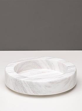 现代奢然大天理石绿植花盆售居楼部茶几植轻物花77849器软装家饰