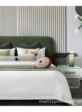 样板房童卡床通展品卖场厅浅绿色12件套软装儿床品BCS狮子头动物