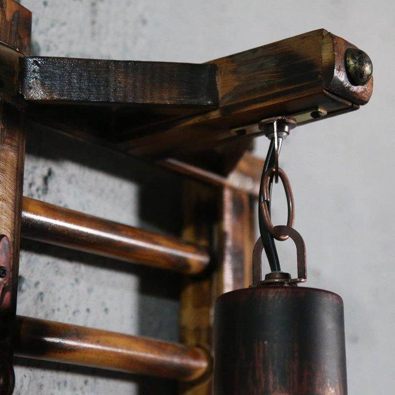 美6136过灯式乡村走廊壁灯地中海中餐厅阁楼茶室壁灯道新式竹编壁