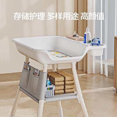 尿布生台婴澡儿护台新理儿换尿布宝宝洗按摩抚触台多SUD功能可移