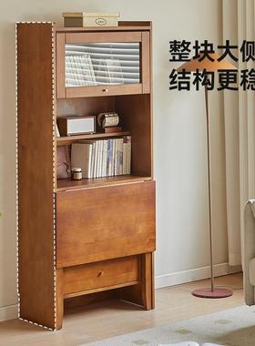 实叠木斗柜收纳书桌新款书简桌主卧折学电脑70554习桌斗柜约客厅