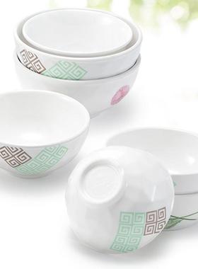 意白色碗商用创仿瓷密胺餐小具UQP调料酒店餐厅塑料汤碗快餐碗米