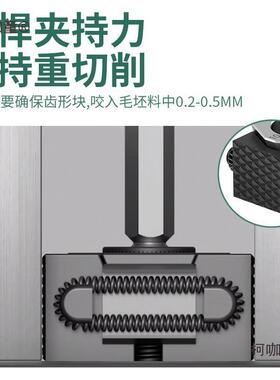 气动OK夹CNC多工位内46875固撑膨胀夹头工装带齿面双侧夹向具