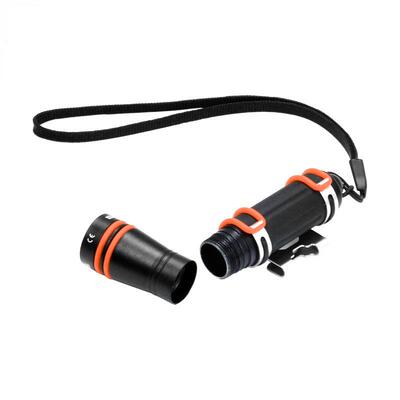 迷潜水手电深你D1A潜浮潜用LED强光灯小型AAA电潜水手电筒D1A7号