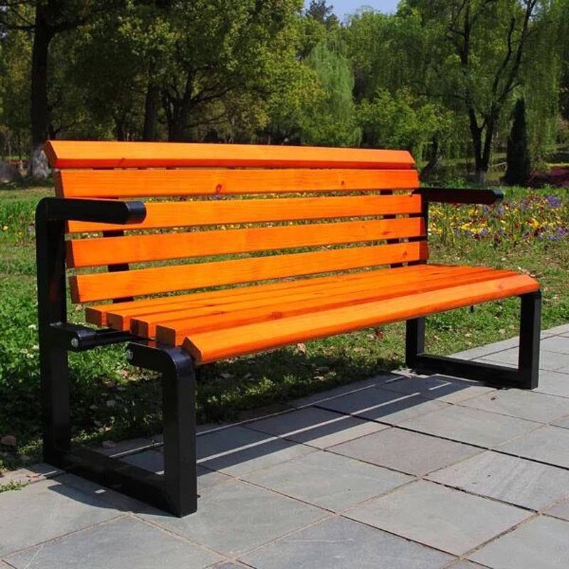 W公园椅户外长6椅园林休闲共椅铁艺公椅子F759S5H9广场庭院椅凳子