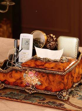 纸巾盒家纸客101509厅茶用几创意收纳盒轻奢餐T厅卧室巾盒餐厅酒