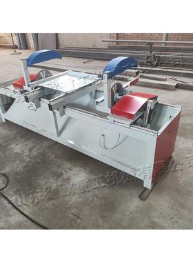 45度自动端齐头锯段断料47516双头割切锯方木多托盘下料修双边锯