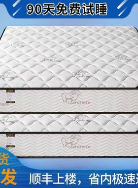 海乳马席梦思床垫经济型0CM厚家用弹簧胶椰棕硬两2用1.8软c102305