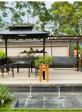 外凉8264亭萄架遮阳棚别墅庭院花园休户闲亭子露露葡台楼顶乘天凉