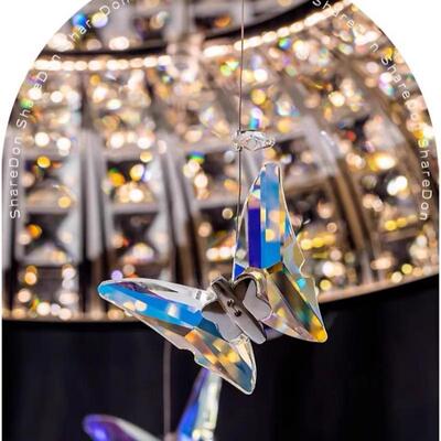 2025新款大气奢华厅晶蝴蝶水吊灯新MHD——8款圆法形式轻奢主客卧