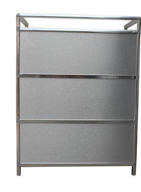 加厚经济型不锈碗柜家用防潮防晒铝合金64623茶储水柜边柜阳餐台