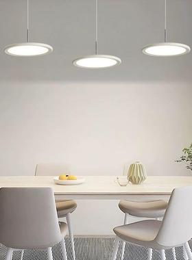 飞碟餐厅现代简眼31545三头吊灯全光谱护家用中山灯约具智能护灯