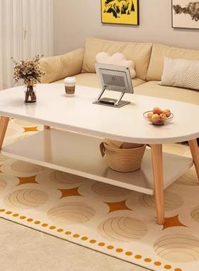 几客厅茶几木桌24319小户型茶桌极简家用简约出租屋实腿沙发边子