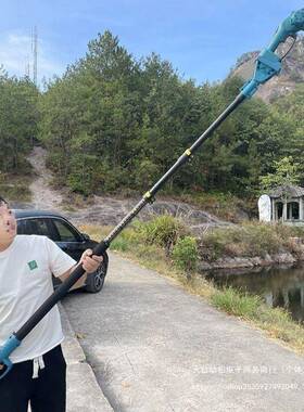 修树长高空电动锯锯树垒电锯充电手UTK提式伐木锯高杆枝伸缩锂电
