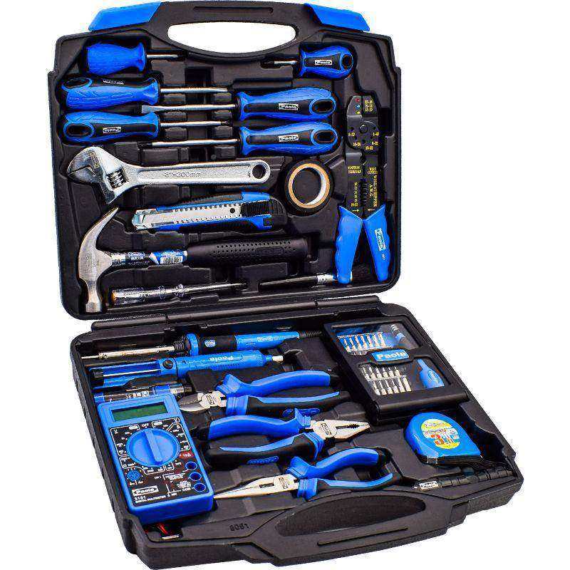 保拉EXV(aola)53P件8套工具箱钳子电烙铁装物业电工维修套组套051