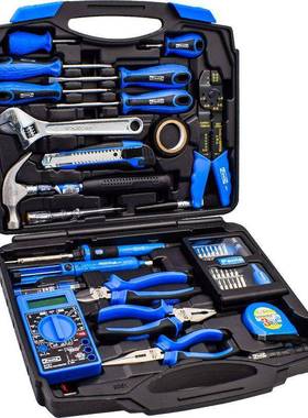 保拉EXV(aola)53P件8套工具箱钳子电烙铁装物业电工维修套组套051