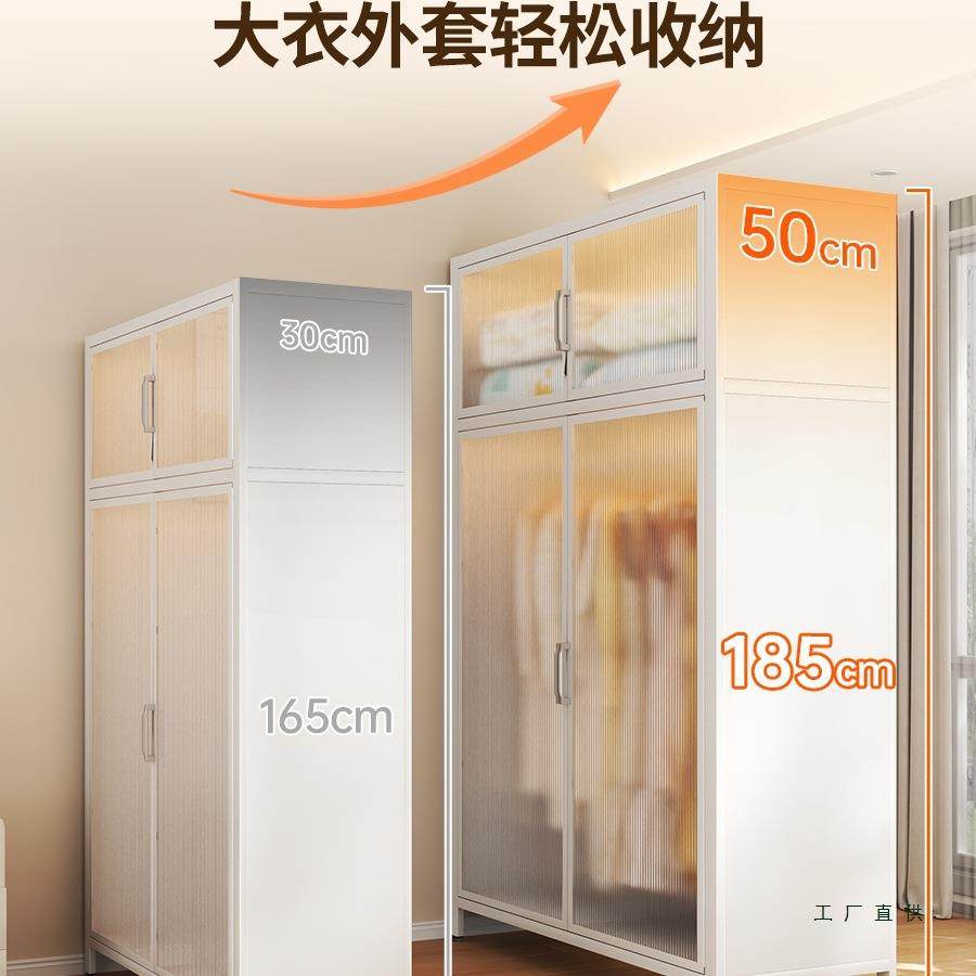 钢衣柜卧SEV室家制用出租房用简组装铁皮金属组合衣易橱帽衣间收,包装,五金配件包装,淘宝优惠券,粉丝福利购,淘宝优惠卷