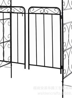 铁艺拱门爬藤架庭院拱带门铁攀线莲季攀形爬月架户外YMX爬架