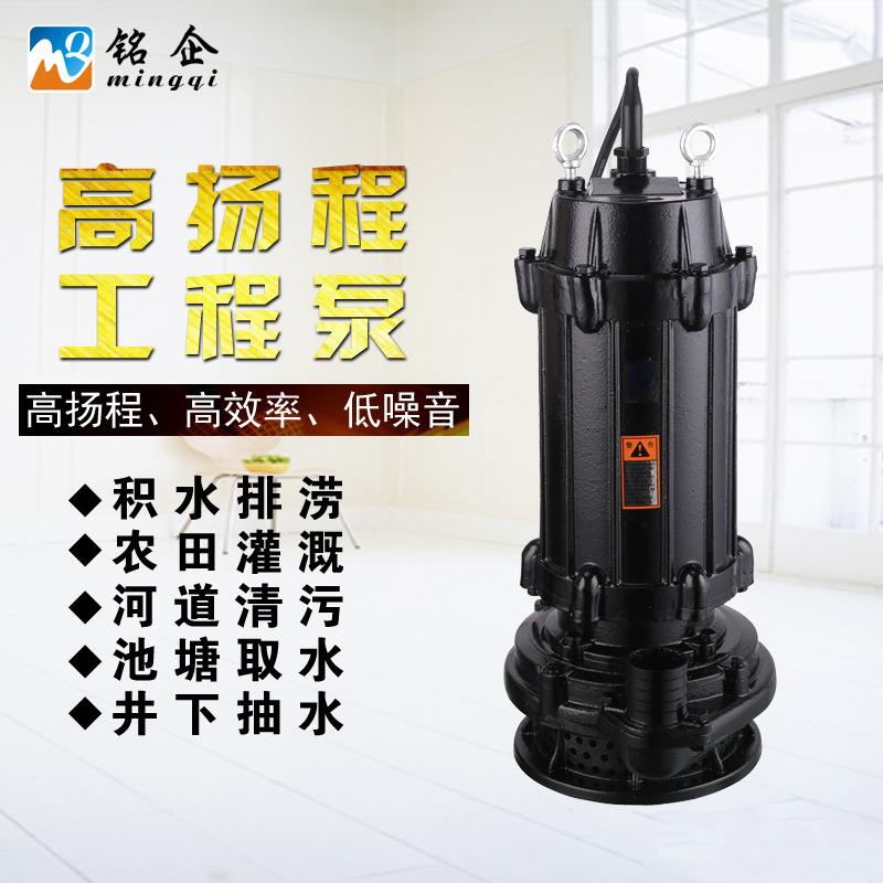 WQX高扬程工程泵潜水排污泵工水换粪池污泵业潜JFN污泵铜线水泵