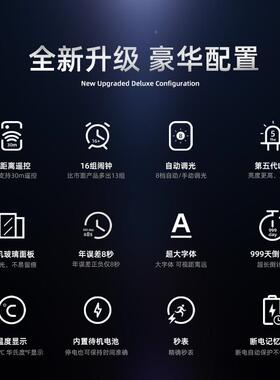 网挂红镂电子钟表钟气客厅个性创意大现代轻空奢led数字时钟CH338