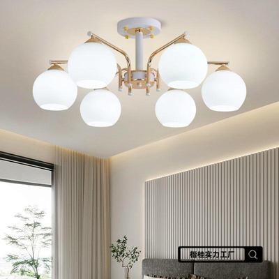 奶3689油风客厅吊灯现代简约大气轻奢卧室餐5厅大灯20年新款时2尚