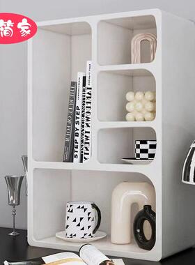 厅用家网红奶白YCV色洞穴柜书柜现代简饰约客奶油风卧室装书架