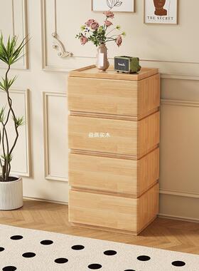 原新中实木积斗柜卧室木储物式柜客厅收63847纳抽屉木柜可堆叠置
