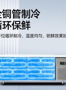 鲜保用台工作台双温41749冷藏操作冷冻厨房商不锈钢冷藏柜