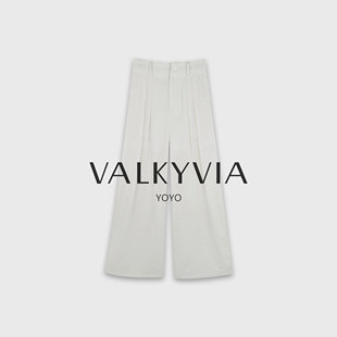 老钱风亚麻棉透气时尚 Valkyvia 悠悠奢品 861020 阔腿裤