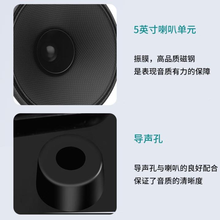 黑色A6定压壁挂音喇响收叭音会背景音乐广播音箱教壁挂音响室议带