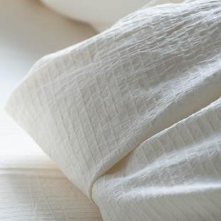 原花棉色丨不漂白不染001201色白白生色本枕套48x74cm一对装