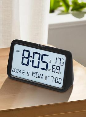 创意新品前台钟大尺寸LDC夜闹钟功能客厅65847时钟房多间钟表灯83