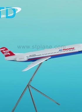 巴马航空F拿okker100克福1001c00mSME大型树脂仿真飞机模型