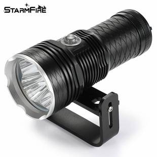 新款 颗P功70二P740潜水代手4电筒大率照VCL明带手柄支架电量显示