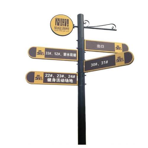 铁艺指路960牌户外广告立牌绘箭头指示牌房产路标向方喷分流导牌