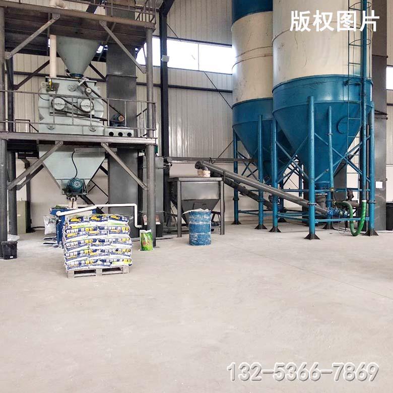 特粉刷石膏砂线浆设备成套袋装腻子粉生产台式种1吨2吨3平砂浆站