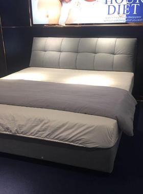 现洗床代简约科技布艺DJC软床1.米双人主卧床可8拆低箱榻榻米床