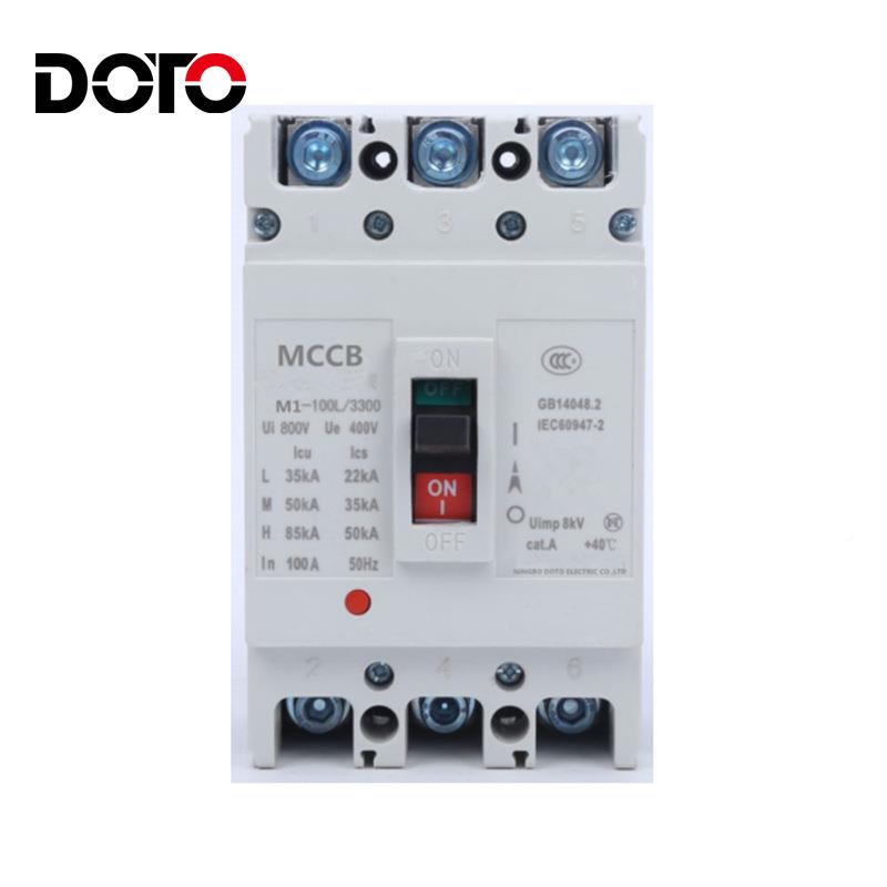 空MCCB断1路器M-100L/430开0塑壳909气关100A塑壳断路器