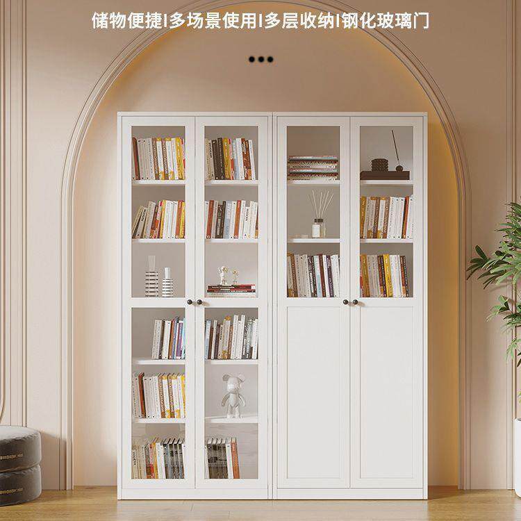 艺厅柜玻书璃铁门家用现代简约卧室客毕利DWJ书架展示柜