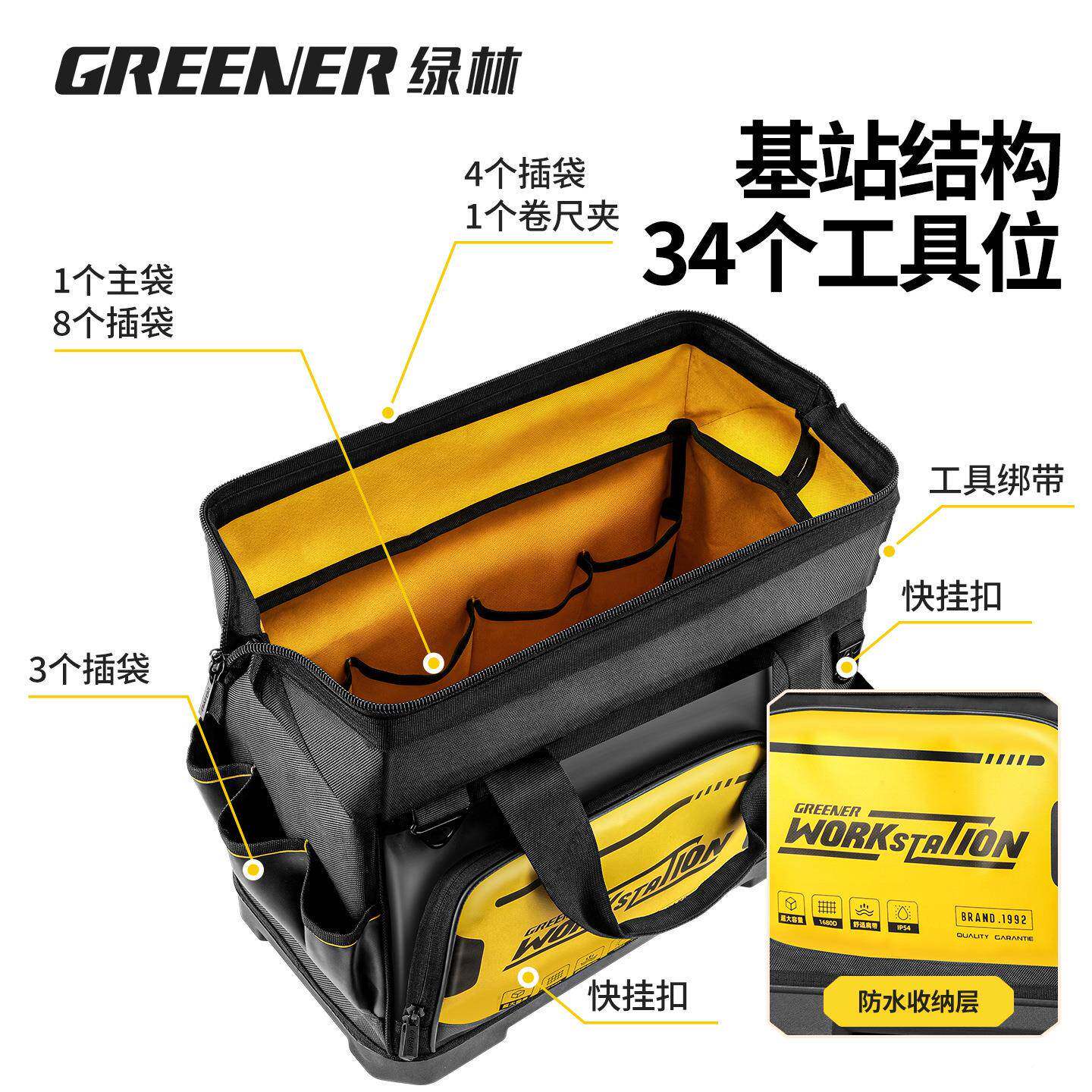 绿林耐705磨多能纳手提工具收包结实耐用电功帆工专用布PRO加厚便图片