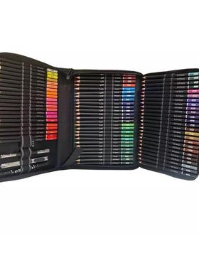 76件彩铅套装7色油性彩色铅76PCS套装7件彩色笔油性铅2笔6绘图套