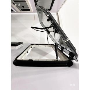 房车天窗改通装配件车亚克力双层厚顶风换气窗带遮阳帘加和700500