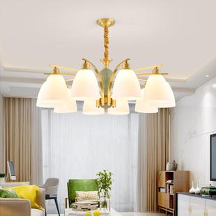 式全铜935客吊灯朝下不积灰美易打理灯简约餐厅灯现代简约欧式厅