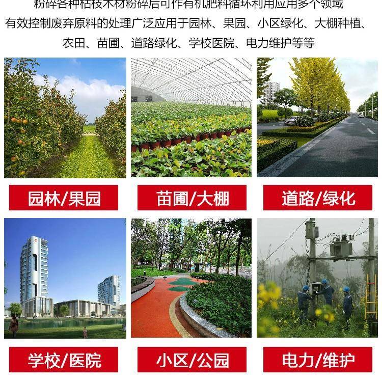 电动树枝粉碎收集双出料绿树枝口粉碎机小区化枯枝粉碎MTX收集车