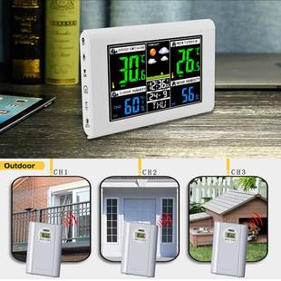 欧美Ｈ107Ｇ-V屏A艺高清天监气预报钟花园酒窝地窖雪匣温湿度测工