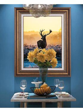 走发树财欧DY743216玄式美式关装饰画竖版过道廊餐厅卧室壁画客厅