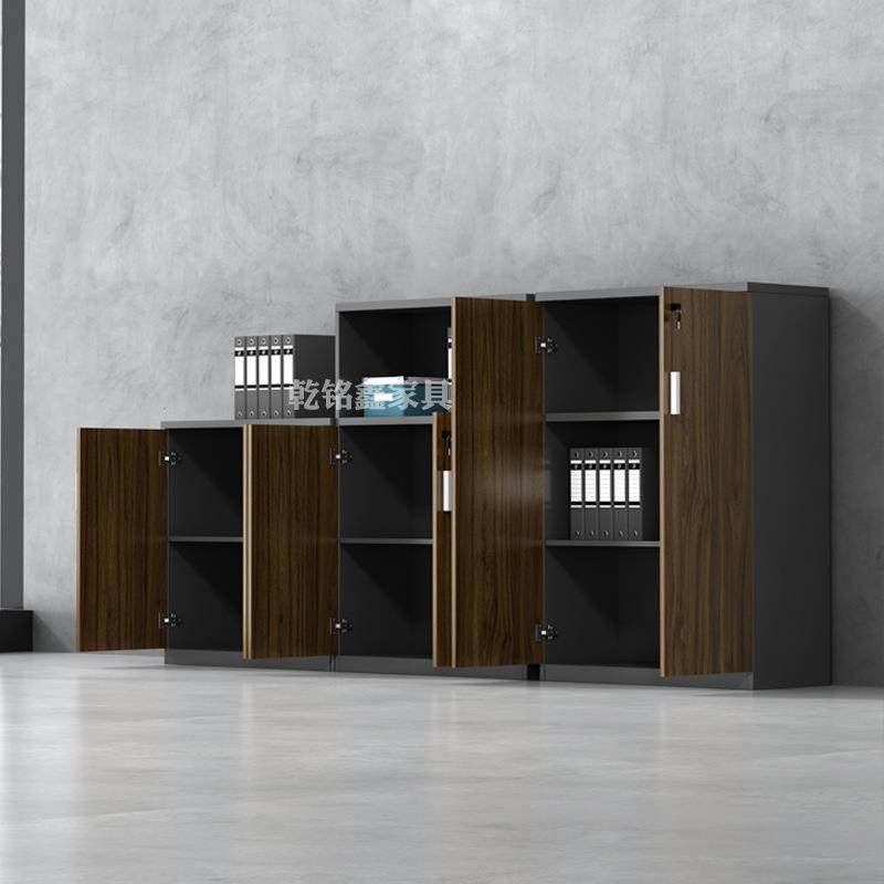 矮柜资储物柜广州公办BG30公文件柜办柜书柜料柜档案柜带木质茶水