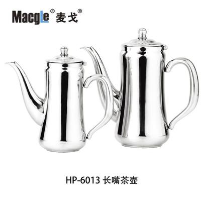 麦戈钢30加厚不壶锈水壶4988带盖冷水短嘴凉水壶酒吧扎壶